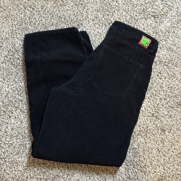 Empyre Pants - EMPYRE Tori 90s Black Corduroy Skate Pants Baggy Loose High Rise Y2K 11